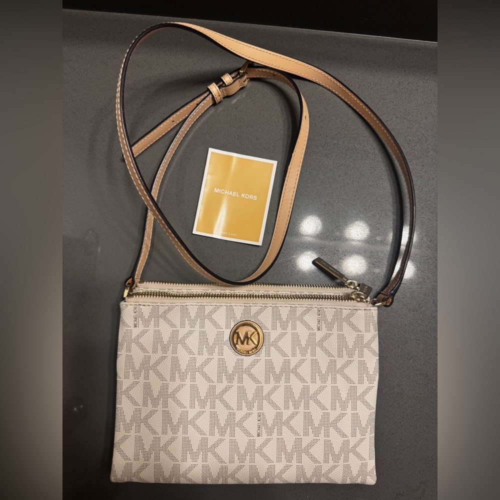 Michael Kors White Crossbody Bag